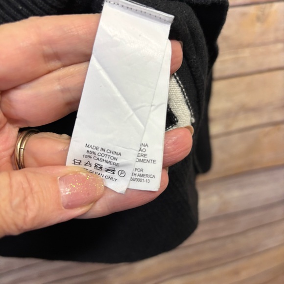 Kate Spade ♠️ Broome Street Ooh La La Black Sweater Size Small - Picture 5 of 6